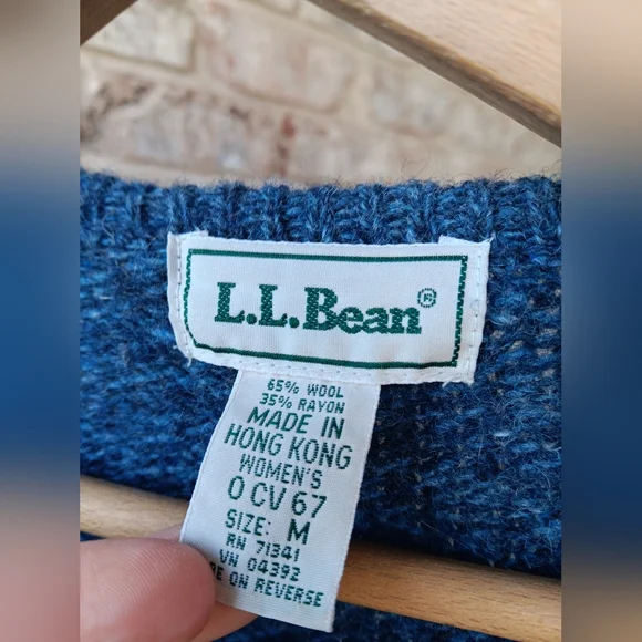 L.L. Bean Wool Blend Zip-Up Sweater - Picture 2 of 5